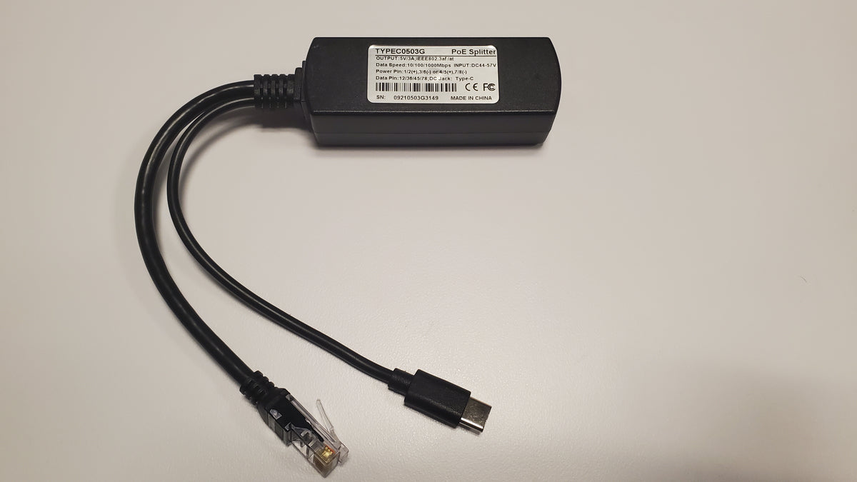 SenseCAP PoE Splitter (5V USB-C / 12V DC) - Unmanned Tech UK
