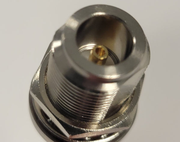 Pigtail - N-Type Female Bulkhead to RP-SMA Male (Right-Angle)