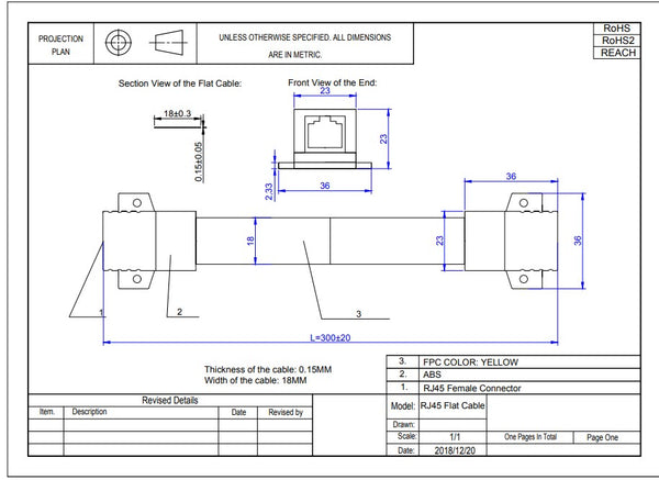 RJ45 Flat Ethernet for Windows - PoE Capable - 10/100