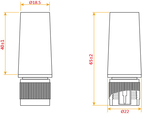 2 DBI SUPER-LOW PROFILE HELIUM ANTENNA (US 915)